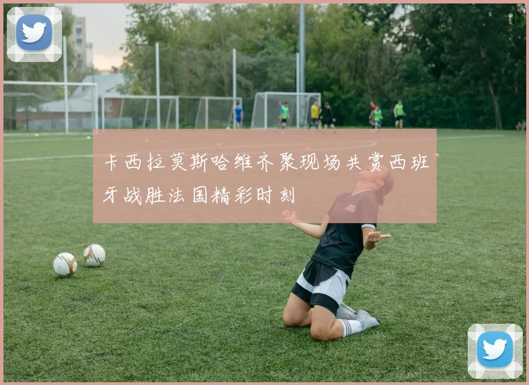 卡西拉莫斯哈维齐聚现场共赏西班牙战胜法国精彩时刻